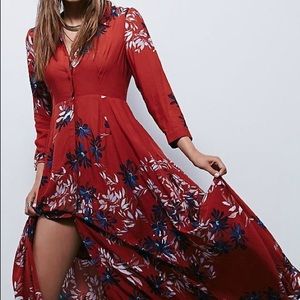 Free people after the storm floral maxi